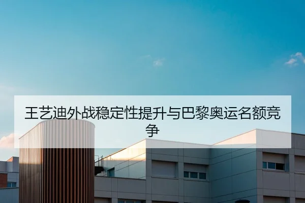 王艺迪外战稳定性提升与巴黎奥运名额竞争